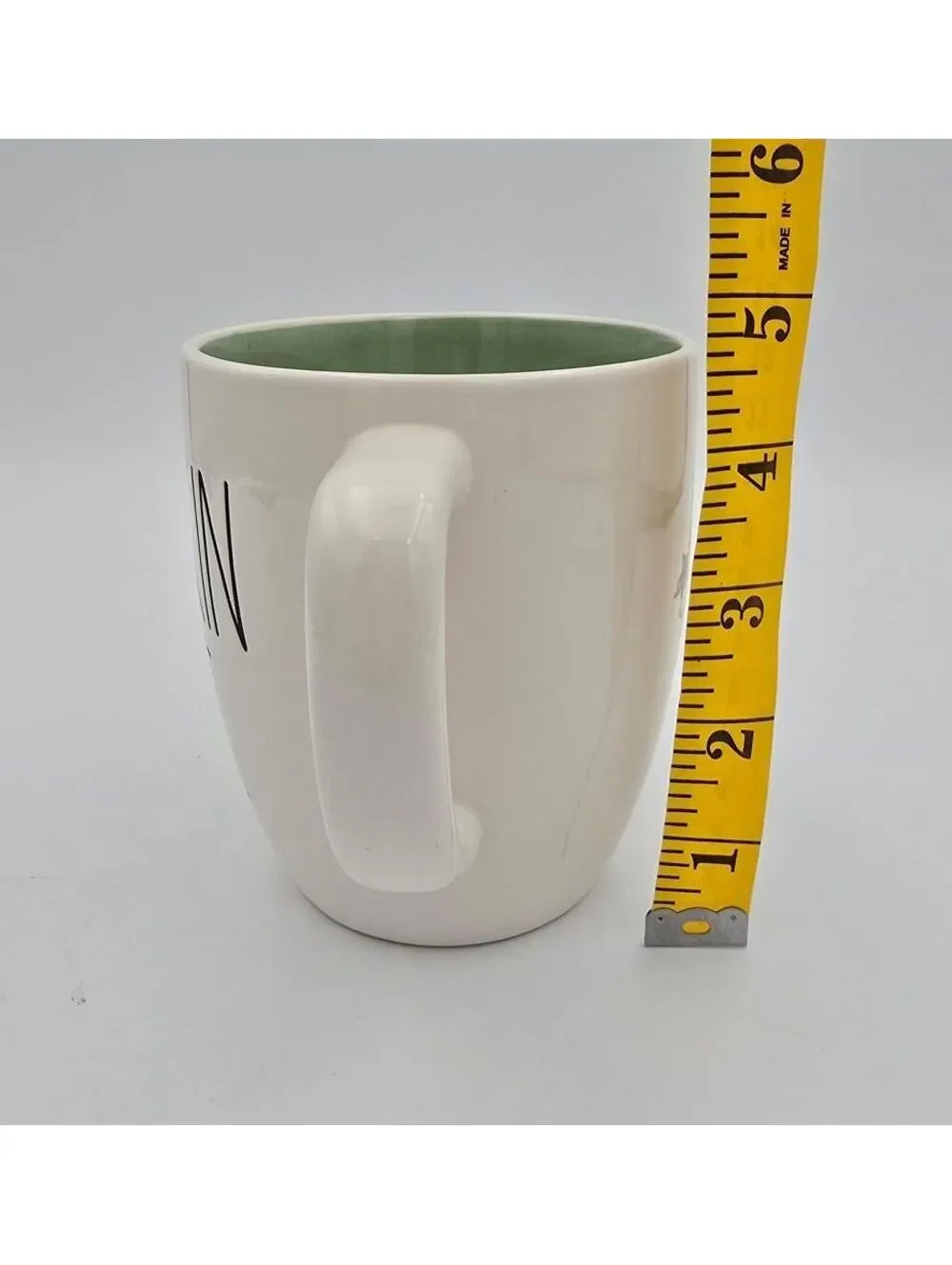 Rae Dunn Pumpkin Spice Fall Mug Basket Design Green Interior